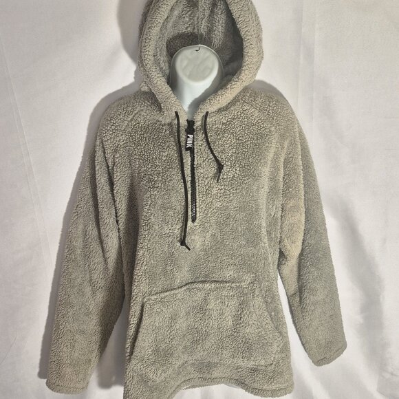 PINK by Victoria's Secret Hooded jacket, zippered bust, pouch pockets, size Med. - Picture 6 of 16